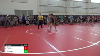 102-112 lbs Quarterfinal - Leah Marine, OH vs Cami Krzciuk, MI