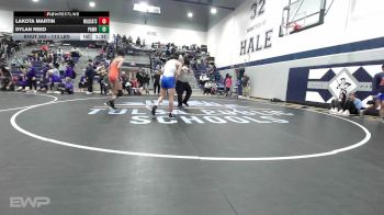 113 lbs Semifinal - Lakota Martin, Braggs vs Dylan Reed, Pawhuska Huskies JH