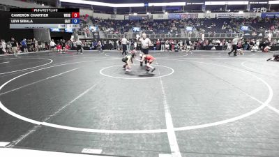 58 lbs 7th Place - Cameron Chartier, Webb City Youth Wrestling vs Levi Sibala, East Kansas Eagles
