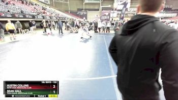 132 lbs 3rd Place Match - Austin Collins, Bear Cave Wrestling Club vs Sean Hall, Team Idaho Wrestling Club