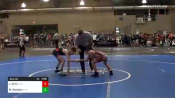 96 lbs Prelims - Javier Ortiz, Poteau Youth vs Mason Savidan, Sunkist Kids Monster Garage