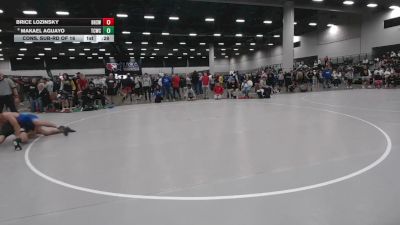 144 lbs Cons. Sub-rd Of 16 - Brice Lozinsky, Berryhill High School Wrestling vs Makael Aguayo, Team Champs Wrestling Club