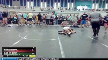 92 lbs Round 5 (8 Team) - Cale Wimberly, Florida Scorpions Gold vs Ryder Zycheck, U2 Upstate Uprising