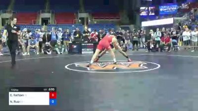 145 lbs Semifinal - Caleb Rathjen, Iowa vs Nicco Ruiz, California