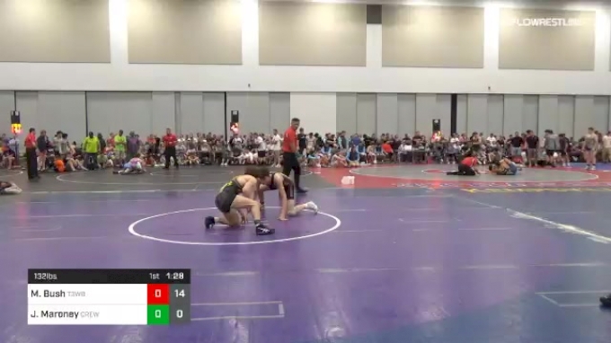132 lbs Final - Marek Bush, T3 Wrestling Black vs Jaxon Maroney, The Crew