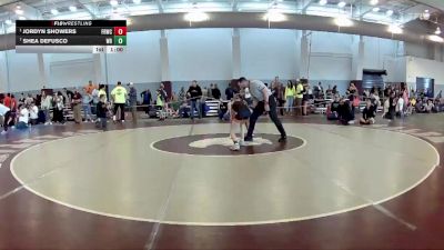 90-95 lbs Cons. Semi - Jordyn Showers, Front Royal Wrestling Club vs Shea Defusco, Wild Buffalo