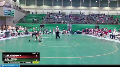 120 lbs Quarters & 1st Wb (16 Team) - Alex LeRoux, West Forsyth vs Luke Westbrook, North Gwinnett