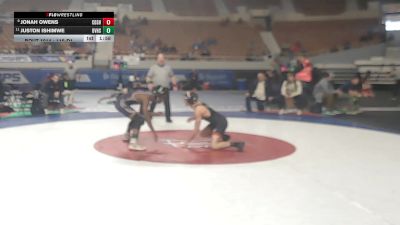 115-D1 Champ. Round 1 - Juston Ishimwe, Desert Vista High School vs Jonah Owens, Corona Del Sol High School