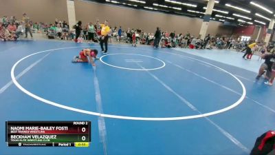 64-66 lbs Round 2 - Beckham Velazquez, Texas Elite Wrestling Club vs Naomi Marie-Bailey Foster, Best Trained Wrestling