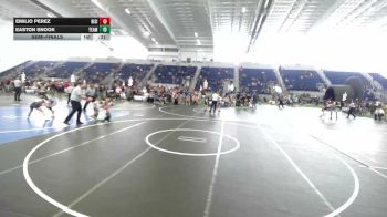 43 lbs Semifinal - Emilio Perez, Rising Sun WC vs Easton Snook, Team Real Life