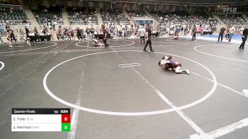 61 lbs Quarterfinal - CJ Tyler, Black Fox Wrestling Club vs Jaycie Harmon, Duncan Demon Wrestling