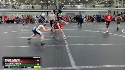 88 lbs Round 3 (4 Team) - Trent Duncan, Mat Warriors Maniacs vs Nason Kamertz, Springford Rams