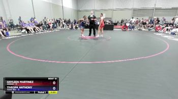 190 lbs Quarters & 1st Wb (16 Team) - Hayleen Martinez, Kansas vs Tiveopa Anthony, Texas Red