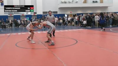 157 lbs Cons. Round 2 - Santino Sianni, Salesianum vs Joseph Schinder, Blair Academy
