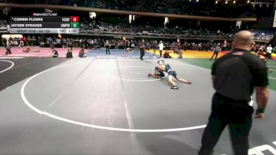 5A 120 lbs Champ. Round 1 - Corbin Flores, Frisco Centennial vs Jayden Strauss, El Paso Chapin