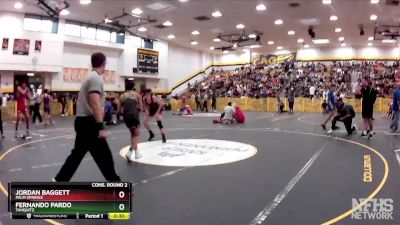 138 lbs Cons. Round 2 - Fernando Pardo, Tahquitz vs Jordan Baggett, Palm Springs