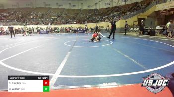 96 lbs Quarterfinal - Stran Fincher, Plainview Youth Wrestling Club vs Brenden (Sj) Wilson, Shelton Wrestling Academy