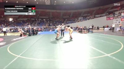 3A Boys 215 lbs Cons. Round 2 - Cole Wilson, Banks Boys vs Alessandro DePiero, Sheridan Boys