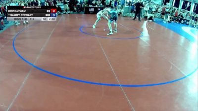 126 lbs Cons. Round 2 - John LoFaso, Seasons Freestyle Club vs Sammy Stewart, Michigan