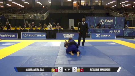 Natasha K Ranasinghe vs Mariana Vieira Dias 2026 Pan Jiu Jitsu IBJJF Championship