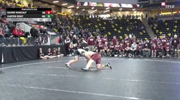 215 lbs Finals (1st & 3rd) - Carter Eddy, Independence vs Daven Duncalf, Clarion-Goldfield-Dows