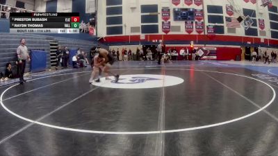 114 lbs Quarterfinal - Preston Bubash, Elizabeth Forward vs Raydn Thomas, Valley