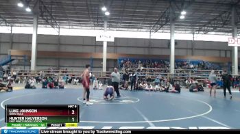 120 lbs Champ. Round 2 - Hunter Halverson, East Minico Middle School vs Luke Johnson, Idaho Gold