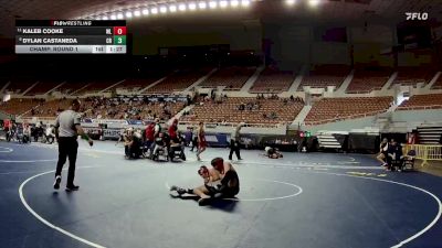 144-D4 Champ. Round 1 - Kaleb Cooke, Willcox High School vs Dylan Castaneda, Coronado High School