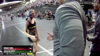 85 lbs Round 3 (6 Team) - Bryce Huntley, Minnesota Maroon vs Kysen Hughes, Kansas Python