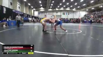 182 lbs Quarterfinals (8 Team) - Coleton Haggin, Papillion-La Vista vs Caleb Schwerdtfeger, Lincoln East