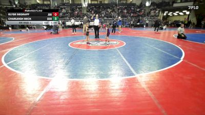 41-43.8 lbs Rr Rnd 1 - Elyse DeGraff, Junior Indian Wrestling vs Charleigh Beck, Georgia