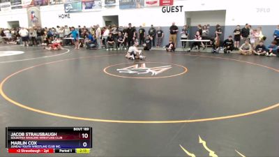 138 lbs Round 1 - Jacob Strausbaugh, Soldotna Whalers Wrestling Club vs Marlin Cox, Juneau Youth Wrestling Club Inc.