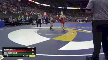 Quarterfinal - Cyrus Wells, Broken Bow vs Brock Bolling, Pierce