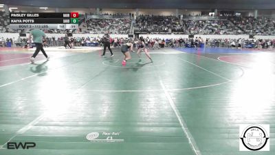 113 lbs Consi Of 8 #2 - Paisley Gilles, Harrah vs Kaiya Potts, Sand Springs Jr High