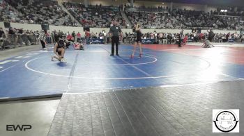 88 lbs Consi Of 8 #2 - Kaedy Cooper, Grove Takedown Club vs Thalia Hasley, Comanche MS