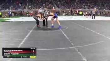 D4-125 lbs Cons. Round 2 - Hayden Hentkowski, Rogers City vs Dustin Mallory, Lawton HS