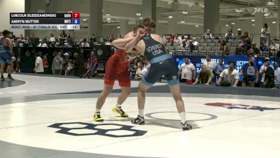 77 Finals kg Champ. Round 1 - Leister Bowling IV, Hawkeye Wrestling Club vs Will Scherer, NMU-National Training Center