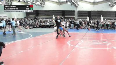 93 lbs Rr Rnd 5 - Onias Thomas, Smitty's Barn Black - ESC vs Blake Dennison, Hammers- ESC