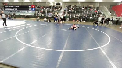 125 lbs 3rd Place Match - Karris Carter, Betterman Elite Wrestling vs Aspen Walker, Trailblazer Wrestling Club