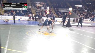144 lbs Quarterfinal - Beckett Leclair, West Springfield vs James Lally, Saint John's Prep