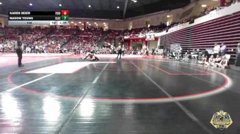 144 lbs Semifinals (8 Team) - Mason Young, BLACKWELL vs Kaden Beier, PERRY