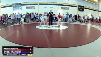 144 lbs Quarterfinal - Aiden Hutchison, Contenders Wrestling Academy vs Dakoda Willoughby, Red Hawk Wrestling Academy