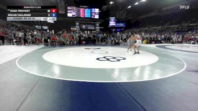 120 lbs Champ. Rd Of 64 - Evan Provost, OR vs Nolan Callahan, IL