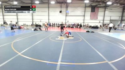 112 lbs Consi Of 16 #2 - Aaron Rodriguez, TX vs Elias Taylor, NC