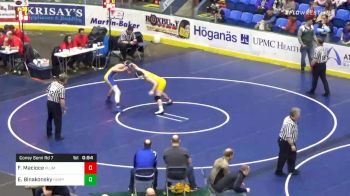 167 lbs Consolation - Frankie Macioce, Plum vs Elijah Binakonsky, Hempfield