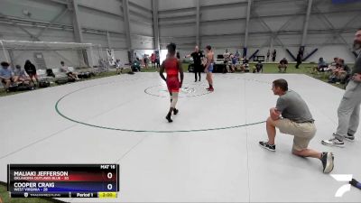 160 lbs Placement Matches (16 Team) - Maliaki Jefferson, Oklahoma Outlaws Blue vs Cooper Craig, West Virginia