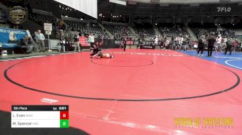 52 lbs 5th Place - Lowden Even, Waverly Area Wrestling Club vs Maverick Spencer, Keystone Wrestling Club