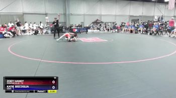 100 lbs Round 1 (8 Team) - Zoey Haney, Missouri Blue vs Katie Biscoglia, Iowa