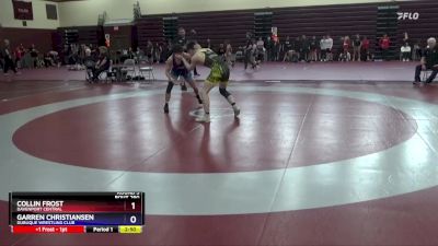 Junior-4 lbs Round 3 - Collin Frost, Davenport Central vs Garren Christiansen, Dubuque Wrestling Club