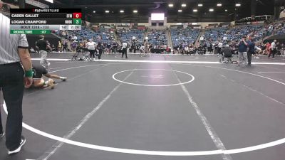 133 lbs Champ. Round 3 - Caden Gallet, University Of Saint Mary (KS) vs Logan Crawford, Northeast Oklahoma